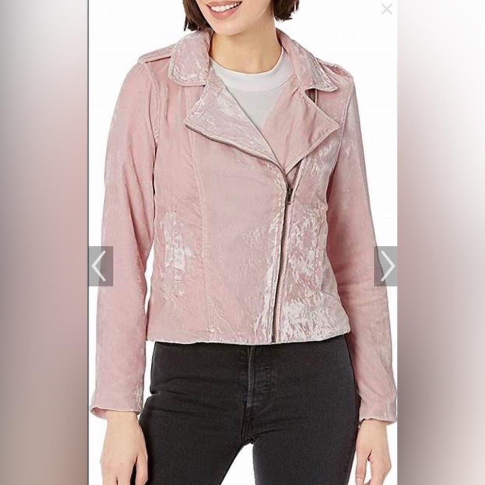 💕EUC BB DAKOTA BLUSH VELVET JACKET Size Medium